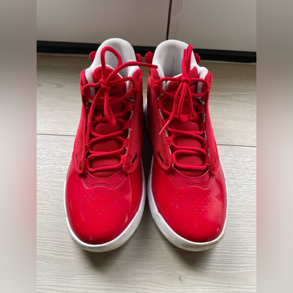 JORDANS Red Athletic Sneakers like new